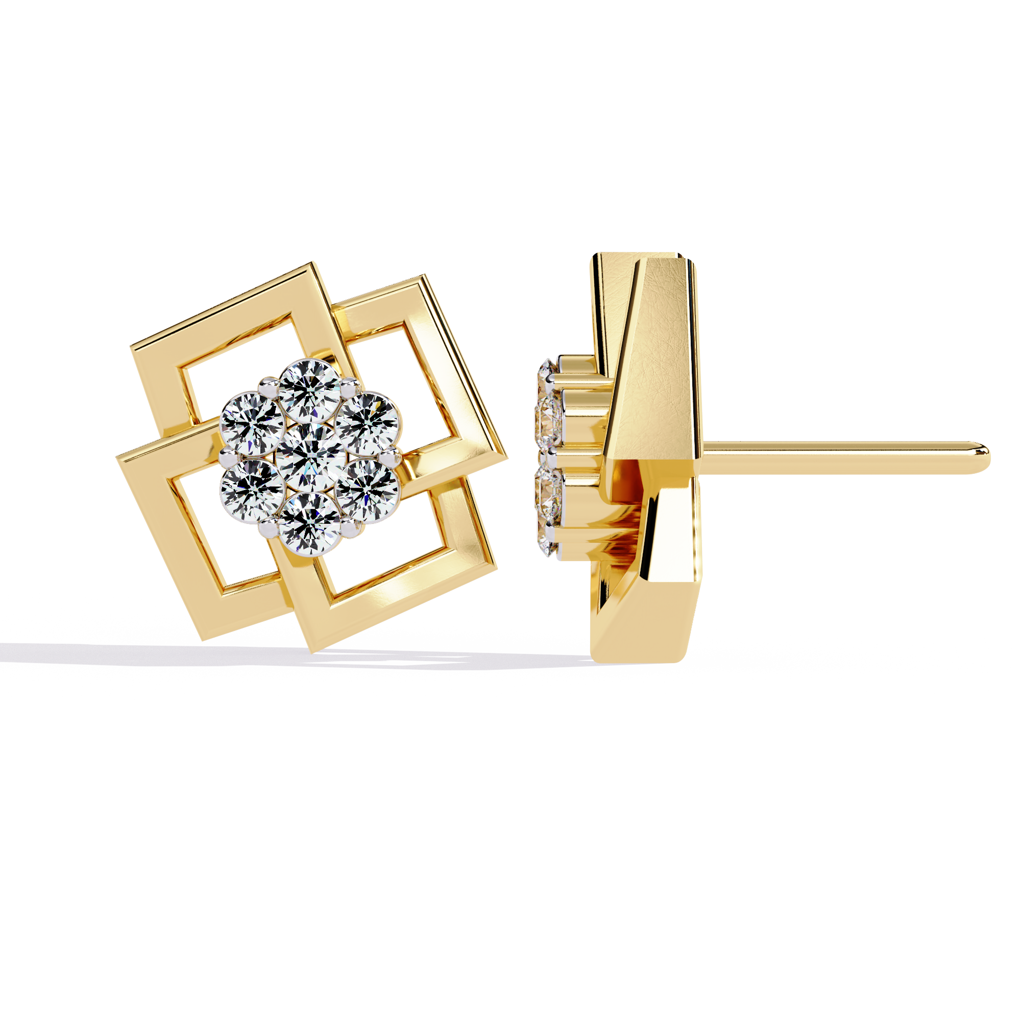 Solitairekart 0.21ct Natural Diamond Earrings